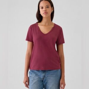 GAP Organic Cotton Vintage V-Neck T-Shirt